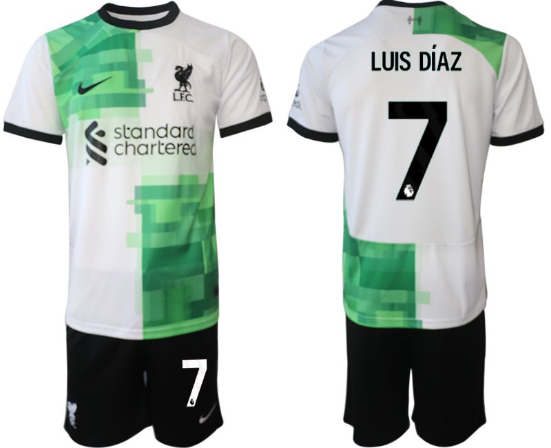 Men 2023-2024 Club Liverpool away white #7 Soccer Jersey